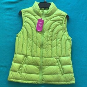 Green insulated vest
